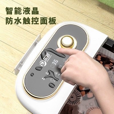 志高电动按摩加热洗脚盆 家用全自动恒温泡脚桶 加深泡小腿足浴盆图3