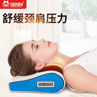 颈椎按摩枕颈部按摩仪多功能腰椎背电动车载家用颈椎枕肩颈按摩器图4