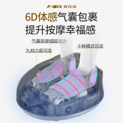 多功能家用足疗机美足宝按摩足底脚部足部按摩器全包裹加热按摩仪2台图2