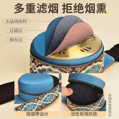批发镂空艾灸布套家用多联无烟包艾灸盒全身通用随身灸滤烟艾灸衣图3