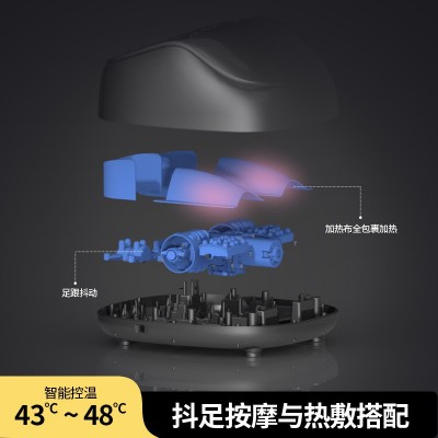 家用足部按摩仪脚底按摩器足底按摩器全自动全包裹加热足疗机图2