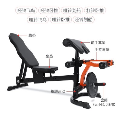 康锦华 厂家直销多功能商用哑铃凳可调节健身椅仰卧起坐健身器材图2