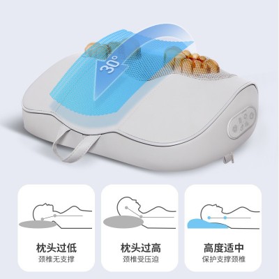 颈椎按摩枕头加热颈部背部腰部全身揉捏多功能靠枕自动肩颈 按摩器  2个图2