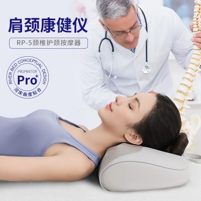 颈椎按摩枕头加热颈部背部腰部全身揉捏多功能靠枕自动肩颈 按摩器  2个图3
