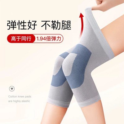 日本蚕丝护膝盖套保暖老寒腿男女士关节夏季薄款加绒老人防寒空调图2