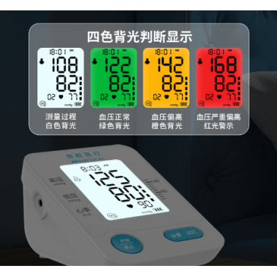 外贸上臂式电子血压测量仪血压计家用健康心率监测仪 FDA CE认证  2个图5