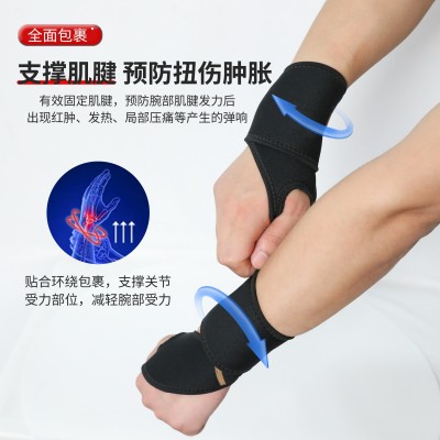 运动健身护手腕防扭伤大拇指缠绕加压护腕夏季透气篮球健身手腕带图3