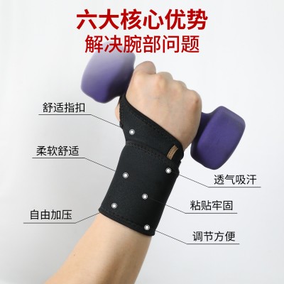 运动健身护手腕防扭伤大拇指缠绕加压护腕夏季透气篮球健身手腕带图4