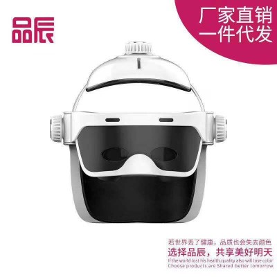 电动头部按摩器家用全自动热敷按摩仪气压揉捏蓝牙音乐经络 疏通仪图1