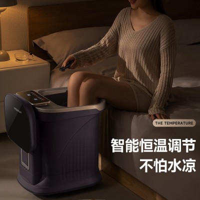 泡脚桶加热恒温高深桶过膝过小腿全自动电动按摩器杀菌足浴盆图3