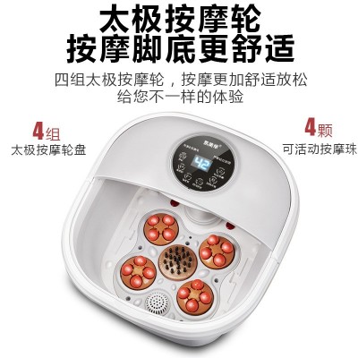 折叠足浴盆泡脚桶气泡冲浪家用按摩洗脚盆加热电动恒温小型批发图3