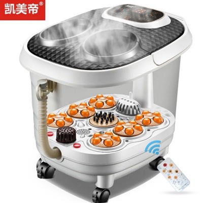 熏蒸足浴盆气泡全自动电动加热恒温家用洗脚盆足疗按摩器泡脚桶深图2