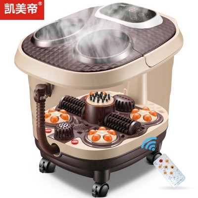 熏蒸足浴盆气泡全自动电动加热恒温家用洗脚盆足疗按摩器泡脚桶深图5