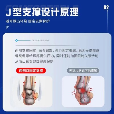 运动护踝保暖透气保护脚踝篮球足球健身防护扭伤踝关节固定 支具图2