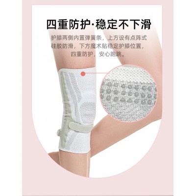 运动护膝专业打篮球跑步登山膝盖保护套绑带硅胶支撑关节护具批发图4