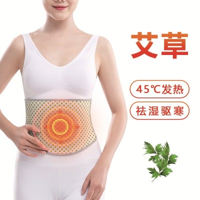 艾草发热保暖护腰腹部腰部理疗款艾灸针织护腰艾绒热敷护腰带冬图2