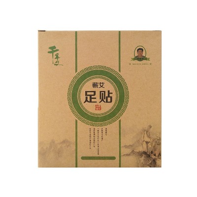 千年艾 蕲艾足贴 艾草贴艾叶贴 36贴/盒湖北蕲春厂家直销批发图5