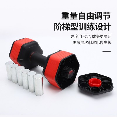 多功能哑铃多规格哑铃套装便携家用健身器材可调节哑铃健肌轮批发图3