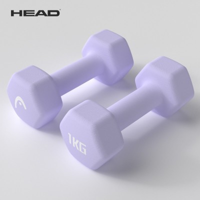 HEAD/海德浸塑哑铃 健身家用男女士初学者瑜伽锻炼器材练臂肌一对图4