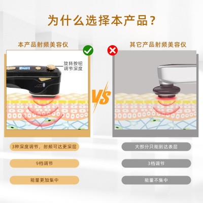 RF射频仪 机械波美肤导入美容仪 家用掌上面部提拉紧致Hifu超声仪图4