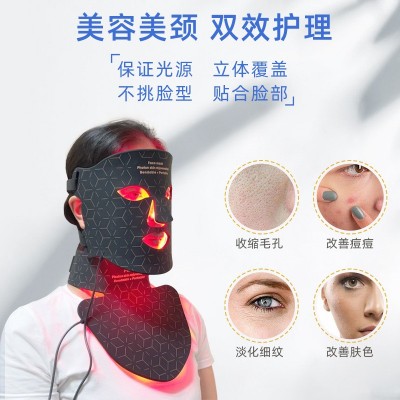 光子嫩肤面罩 LED硅胶面膜仪脸部家用大排灯美容仪 红蓝光光谱仪图2