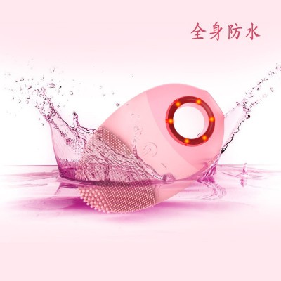 厂家定制脸部洁面神器清洁去污震动去角质触感柔软电动硅胶洗脸仪图2