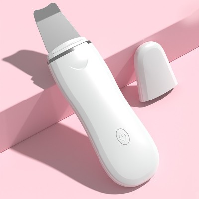 家用洁面铲皮机美白超声波黑头铲美容仪器器脸部清洁去粉刺铲皮机图3