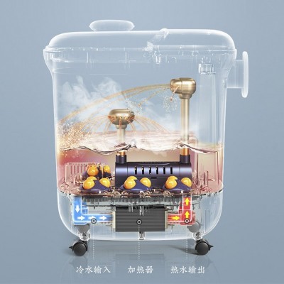 全自动加热恒温泡脚桶家用足浴盆电动按摩洗脚盆过小腿 厂家直销图3