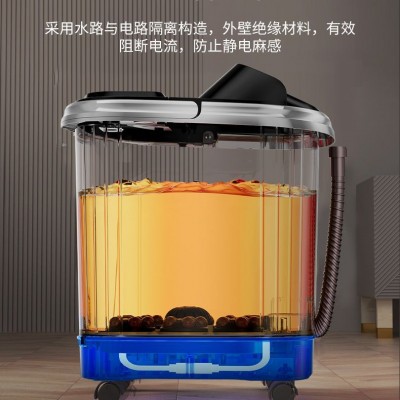 全自动恒温加热足浴盆家用熏蒸气泡洗脚盆现代新款电动按摩泡脚桶图2