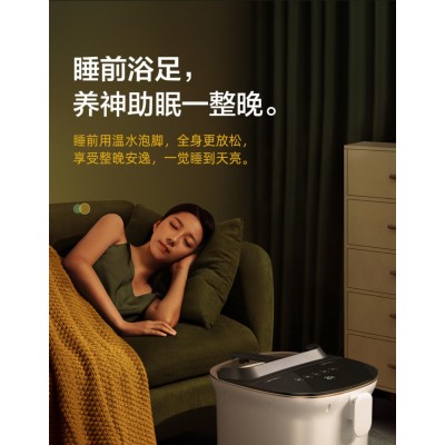 全自动足浴盆泡脚桶加热洗脚盆家用电动按摩泡脚盆过小腿足浴盆图3