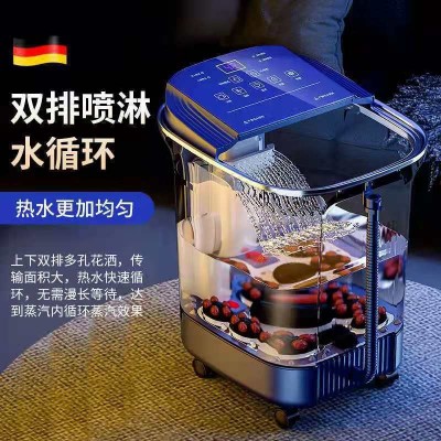 泡脚桶家用足浴盆全自动加热电动按摩恒温洗脚盆过膝图4