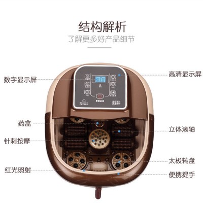 电洗养生加热薰蒸腿部按摩器家用滚轮泡脚神器足浴桶会销礼品批发图3