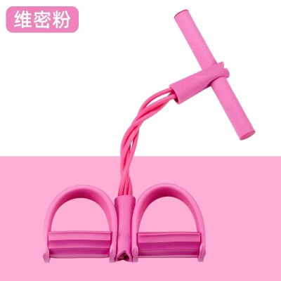 脚蹬拉力器四管减肚子仰卧起坐辅助器女健身瑜伽器材家用卷腹绳图4
