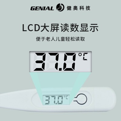 电子温度计厂家 摄氏华氏双切数字智能家用测温计 跨境硬头温度计图3