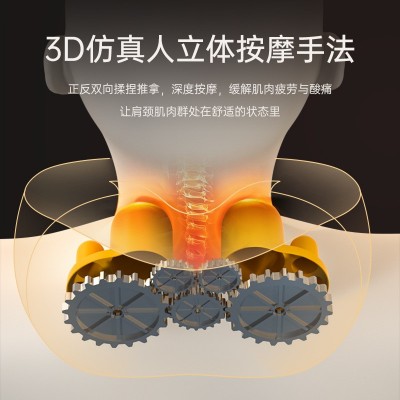 跨境护颈椎按摩仪SKG肩颈部U型按摩枕加热便携充电脖子按摩器代发图2