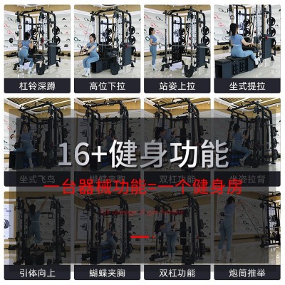史密斯机综合训练器商用龙门架深蹲架健身家用卧推多功能史密斯机图2