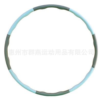 呼啦圈健身 双色海绵按摩加重可拆卸泡棉呼啦圈 收腹美腰健身器材图5