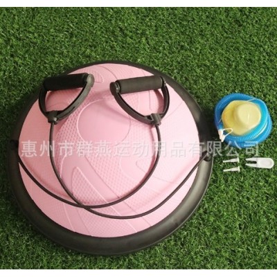 瑜伽波速球体操健身私运动弹跳球维秘燃脂训练批发半圆平衡球套装图3