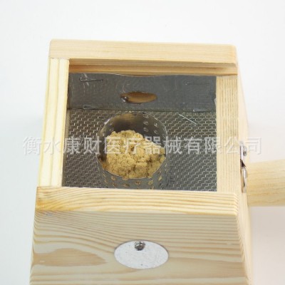 木质艾灸盒随身灸单柱可调温木制温灸器 艾绒艾柱艾条艾灸器图4