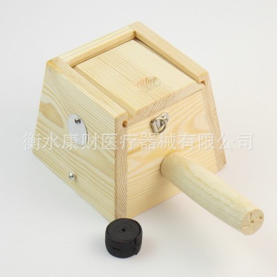 木质艾灸盒随身灸单柱可调温木制温灸器 艾绒艾柱艾条艾灸器图5