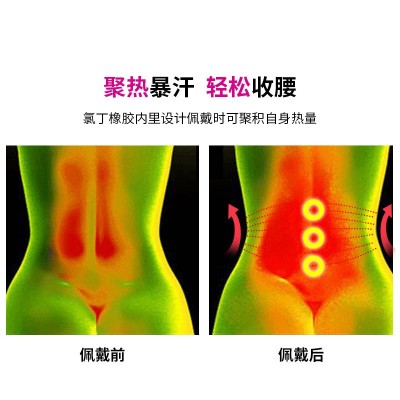 跨境塑身暴汗束腰带瘦腹束腹健身护腰女运动跑步燃脂瘦腰神器批发图3