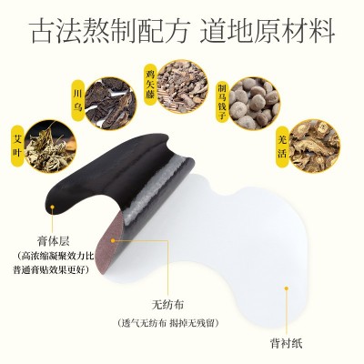 批发日式盒装热灸膝盖贴 发热生姜艾草贴 颈椎腰椎关节膝盖贴图4