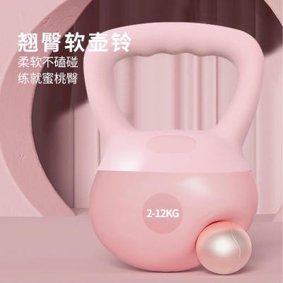 PVC软壶铃女士健身家用提壶哑铃专业深蹲练体翘臀力量训练器材图3