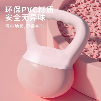 PVC软壶铃女士健身家用提壶哑铃专业深蹲练体翘臀力量训练器材图4