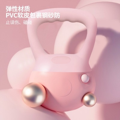 PVC软壶铃女士健身家用提壶哑铃专业深蹲练体翘臀力量训练器材图2