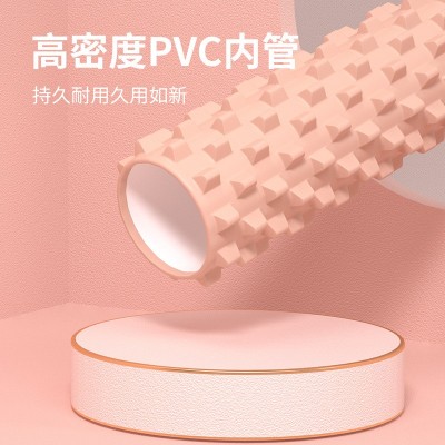 EVA泡沫轴狼牙棒瑜伽柱 健身按摩棒肌肉放松器45cm琅琊空心瑜珈柱图2