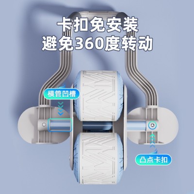 多功能家用平板支撑回弹健腹轮健腹卷腹器肘撑健腹轮男士健身器材图3