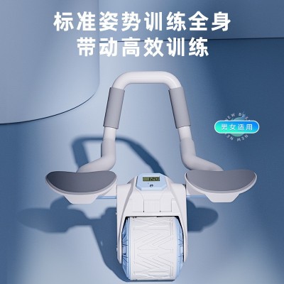 多功能家用平板支撑回弹健腹轮健腹卷腹器肘撑健腹轮男士健身器材图2