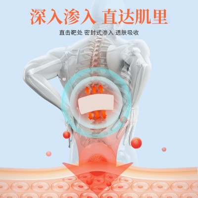 膏药贴批发 颈肩腰腿痛膏药贴发热温感贴弹力布膏药片贴剂冷敷贴图4