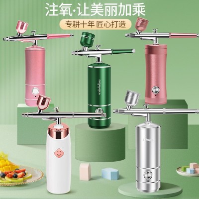 蓝光注氧仪手持家用补水仪便携式补水喷雾美容院高压喷雾仪器图2